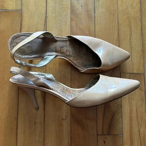 Sam Edelman  nude Orly kitten pointy toe heels
